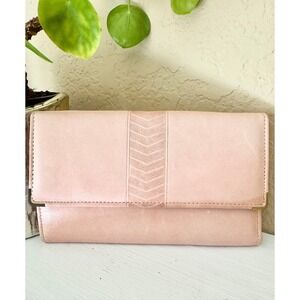 Vintage Prince Gardner Genuine Leather Wallet Clutch Pink Organizer Coin Purse